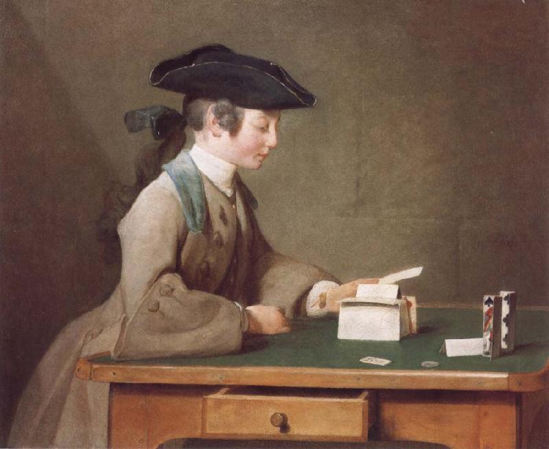 Jean Baptiste Simeon Chardin The House of Cards